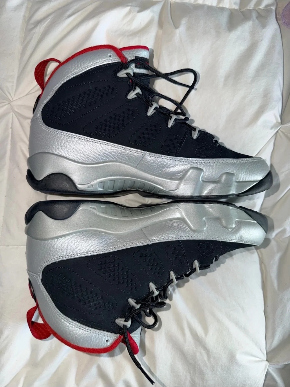 Air Jordan 9 Retro Johnny Kilroy Black Silver Red Men’s 8.5 OG Box